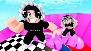 I gave her 10,000 ROBUX IF SHE BEAT ME in Tower of Hell!