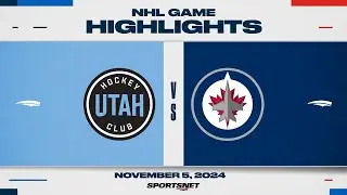 NHL Highlights | Utah HC vs. Jets - November 5, 2024