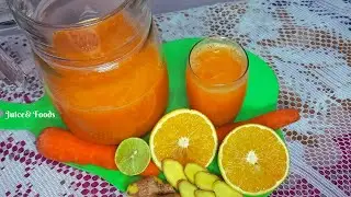 HOW TO MAKE CARROT AND ORANGE JUICE USING A BLENDER || WEIGHT LOSS JUICE