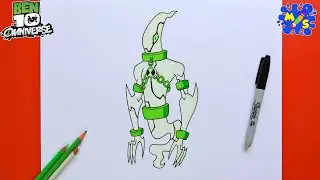 How to Draw Ghostfreak from Ben 10 Omniverse || Step-by-step Drawing