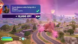 How to EASILY Travel distance while flying with a Wingsuit Fortnite
