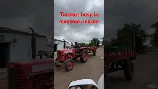 Tractors busy in monsoon season