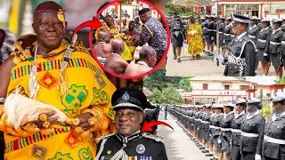😱I.G.P Pays Courtesy Call on Otumfuo at Manhyia on 1st Akwasidae & Promote all the Police women Rank