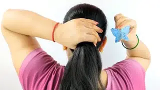 Quick & Trendy Bun Hairstyle For Saree || Stylish Look For Wedding & Party || Hair Style girl