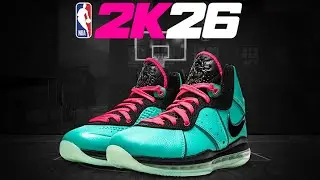 NBA 2K26 Next Gen Shoe Creator - Nike LeBron 8 &ldquo;South Beach&rdquo;