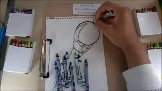 Crayola Crayons 64 (Simple Orb Wand) Magic Wand Drawing (Dremico's Art)
