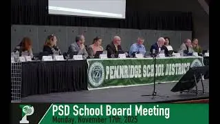 Monday, November 17th, 2025 - PSD School Board Meeting
