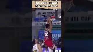 Rhenz Abando KBL Dunk Debut #trending #viral #sports #basketball #korea #entertainment #highlights
