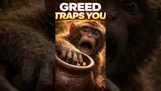 Greed Can Cost You Everything &ndash; The Greedy Monkey Story #viral YouTube shorts # moral short story
