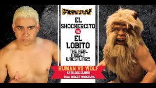 🔥El Lobito 🐺 🆚 Shockercito-EN REAL MIDGET WRESTLING