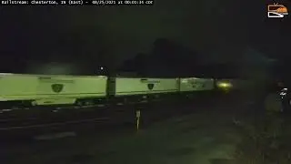 Norfolk Southern Power leads an intermodal in Chesterton, IN