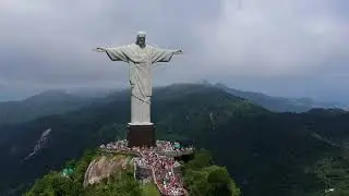 Christ Redeemer Statue by Drone