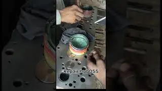 Head valve seat fitting #dieselenginemaintenance #shorts #foryou