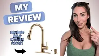 Honest Review of Brushed Gold Kitchen Faucet for Dry Bar