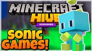 SONIC GAMES IN THE HIVE SERVER! - Sonic Mini-Games in Minecraft! [MCPE/Bedrock]