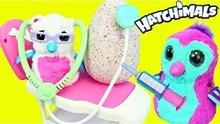 Baby Hatchimals HOSPITAL Birth & Doctor's Check Up on Sick Hatchimal Penguin Surprise Hatching