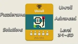 Puzzlerama Solutions - Unroll Advanced ( Level 39-50 )