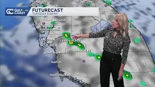Scattered storms across the Gulf Coast as Tropical Storm Imelda continues track