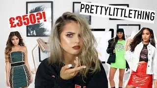 UNBOXING AND TRY ON HAUL | I SPENT &pound;350 ON PRETTY LITTLE THING?!
