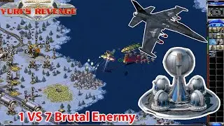 Yuri's Revenge CNCNet Arctic Circle Map 1 vs 7 Brutal Enermy Korea vs Random Superweapon