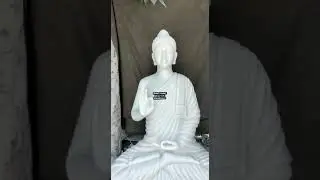 Pure white MARBLE BUDDHA statue #white #spotless #vietnammarble #vietnam #art #buddhism #handmade