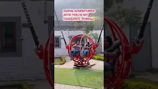 WAIT FOR FUN 🤩 #rishikesh #adventure #couple #husbandwifecomedy #reels #shorts #youtube