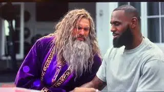 Nike shoes NEWEST TV commercial with LeBron James and actor Jason Momoa