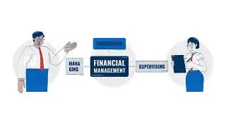 Financial management doodle animation