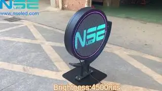 Outdoor P4 High-Resolution Circle LED Screen/Sign