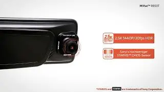 MiVue R850T - hochwertige 2.5K-HDR-Kamera mit E-Spiegel mit blendfreiem 11,88