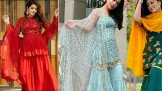 Sharara Suit poses for girls | Photo poses in Sharara Gharara || Makeover Girl