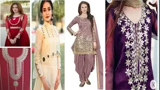 Mirror Work Dresses | latest Fancy Dress Designs 2023|   Pakistani Party Wear Dresses For Girls.