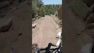 Cliff side hairpin turn #kove450rally #adventurebike #offroad #dualsport #dirtbike #rally