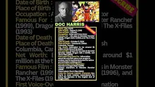 Doc Harris | Doc Harris bio #shorts #dragonballz #voiceactor #rip