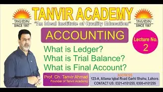 What is Ledger, Trial Balance & Final Accounts? | Full Explanation with Complete Solved Example