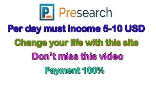 How to earn 10000-15000 taka with google search-Presearch Scam Or Legit?