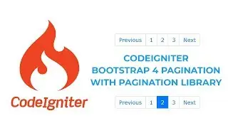 Codeigniter Pagination easiest way with Pagination Library