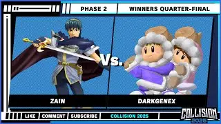 Collision 2025 - Winners Quarter - Zain (Marth) VS DarkGenex (Ice Climbers) - Super Smash Bros Melee