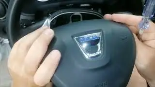 Dacia sandero Steering Wheel removal How to