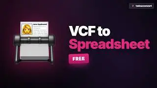 Convert VCF to CSV in your browser, free, no upload