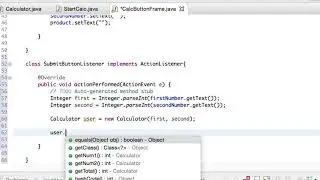 Calculator GUI using Java Swing