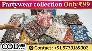 Partywear Festival Collections Manufacturer | Starting Designers  3 Pcs 249/- Only | Wholesaler