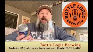 Beer Review (REDO from last year) Bottle Logic Fuzzy Logic Peach Hazy IPA Bowling Suncoast Lanes