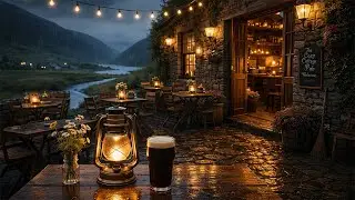 Relaxing Irish Music & Rain ☘️ Cozy Caf&eacute; Ambience for Sleep, Study & Peace