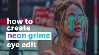 How to Make a Neon Grime Eye Edit | PicsArt Tutorial