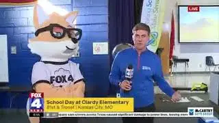 FOX 4 Weather Live from Clardy Elementary