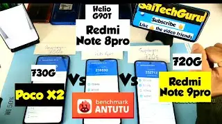 Poco x2 vs redmi note 9pro vs note 8pro antutu benchmark comparison