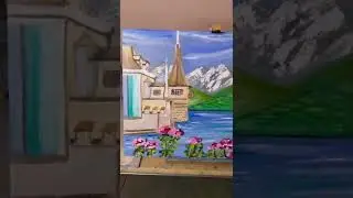#lakeview#oiloncanvas #oilpainting #loveart #oilpaintingforbeginners #shorts #artwork #artist #paint