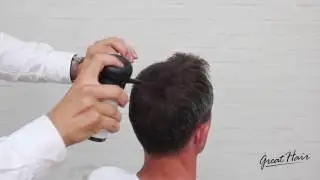Naturlige h&aring;rfibre fra Great Hair - Skjul dit h&aring;rtab og f&aring; fyldigere og tykkere h&aring;r p&aring; 30 sekunder!