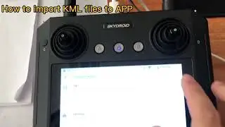 How to import KML files from mapping drone/device to sprayer drone